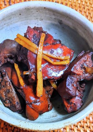 鶏レバーの赤ワイン煮-レシピのメイン写真