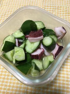 『梅酢たこ』ときゅうり和え-レシピのメイン写真