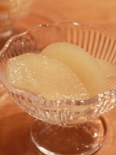 レンジで簡単!シナモン香る梨のコンポート-レシピのメイン写真