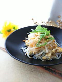 ダイエット❀もやしの炒り煮ごま油風味-レシピのメイン写真