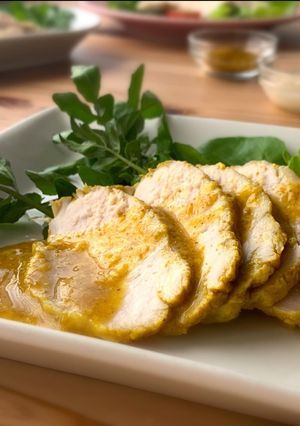 手間いらず！簡単サラダチキン☆カレー味-レシピのメイン写真