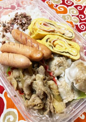 2022/9/22 豚バラ漬け焼き弁当-レシピのメイン写真