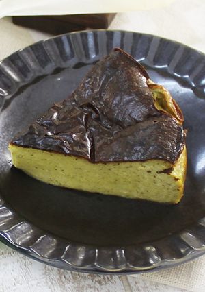 ［糖質制限］簡単！抹茶バスクチーズケーキ-レシピのメイン写真