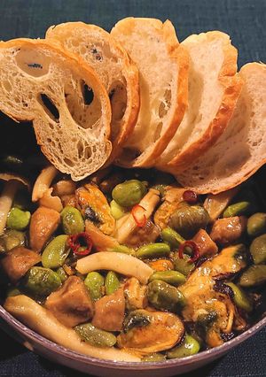 【野菜ソムリエ】紫ずきんアヒージョ-レシピのメイン写真
