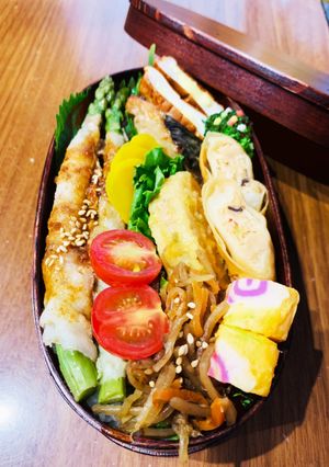 アスパラ肉巻き焼き肉だれ弁当♡-レシピのメイン写真