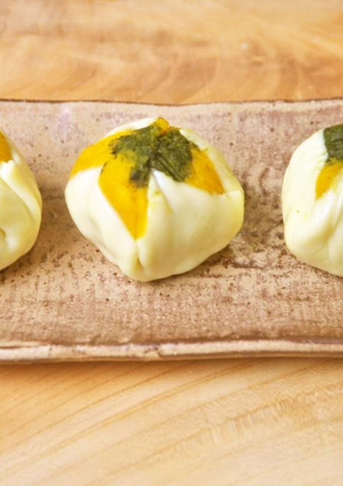 蒸しかぼちゃとチーズの茶巾絞り-レシピのメイン写真