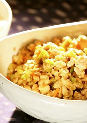 たっぷり野菜の鶏みそ【食遺産】-レシピのメイン写真