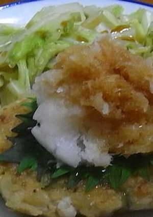分量簡単♪豆腐とひき肉の和風ハンバーグ-レシピのメイン写真