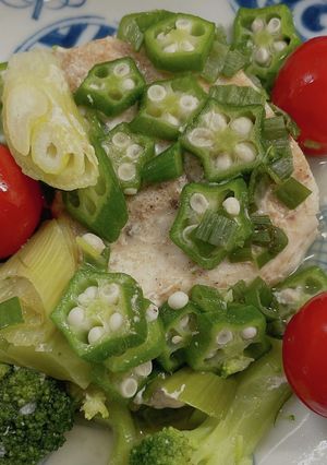 めかじきといろいろな野菜蒸し♡簡単！-レシピのメイン写真