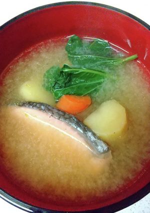 焼鮭の味噌汁-レシピのメイン写真