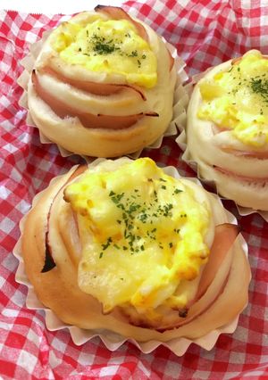 ハムエッグパン-レシピのメイン写真