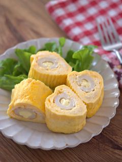 竹輪チーズの卵焼き-レシピのメイン写真