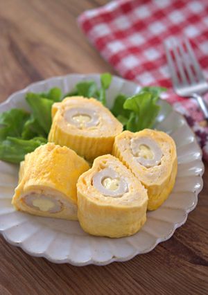 竹輪チーズの卵焼き-レシピのメイン写真