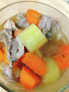 サバ缶の汁でたく肉じゃが-レシピのメイン写真