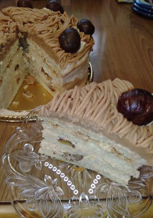 モンブランのホールケーキ-レシピのメイン写真