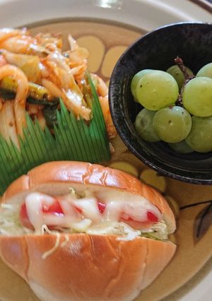旨辛うどんとミニドックのランチ-レシピのメイン写真