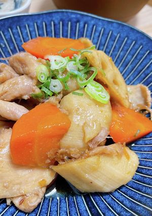 にんじんとれんこんの筑前煮-レシピのメイン写真