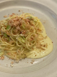 鰹節と長ネギのクリームパスタ-レシピのメイン写真