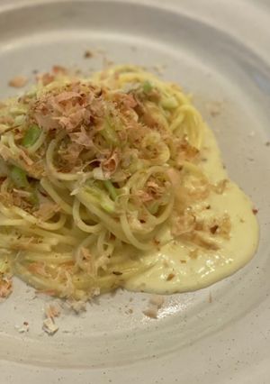 鰹節と長ネギのクリームパスタ-レシピのメイン写真