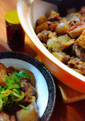 ＊とろプル☆蒟蒻と焼き豆腐と牛すじ煮＊-レシピのメイン写真