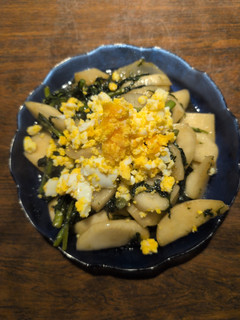 春菊と蕪と茹で卵で和風オイスタ炒め-レシピのメイン写真