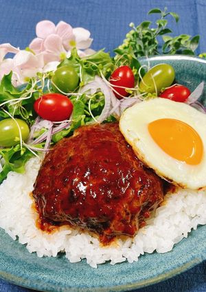 ハワイ気分で簡単ロコモコ丼🌴🌺-レシピのメイン写真