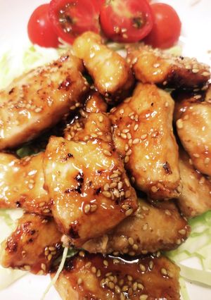 簡単ヘルシー！鶏ムネの甘じょっぱ焼き-レシピのメイン写真