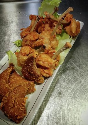 チューリップ&レバー竜田揚げ≧↺≦@)❩-レシピのメイン写真