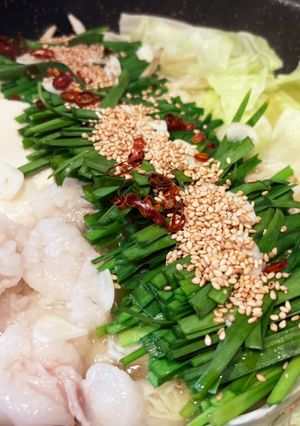 博多もつ鍋水炊き風〜ポン酢であっさり〜-レシピのメイン写真