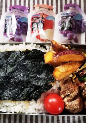 のり唐弁当(9.23)-レシピのメイン写真