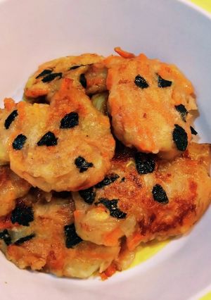 【幼児食】納豆入りお好み焼き-レシピのメイン写真