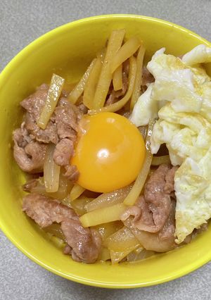 ユッケだれ豚丼-レシピのメイン写真