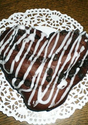 熱い気持ちをこめて　チョコのハートパン-レシピのメイン写真