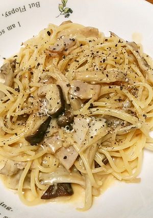 きのこカルボナーラ-レシピのメイン写真