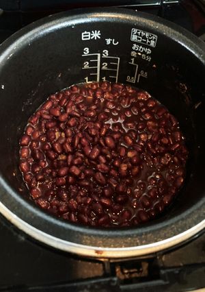炊飯器で小豆を炊いて作るあんこ-レシピのメイン写真