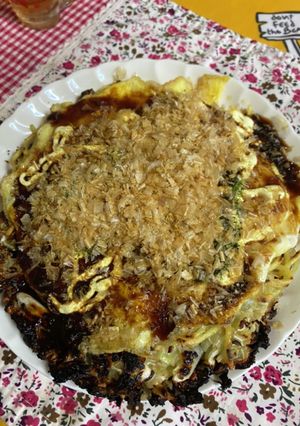 市販のお好み焼きで作るモダン焼-レシピのメイン写真