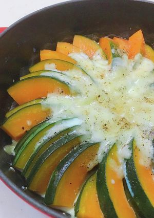 フライパン1つ☆かぼちゃのチーズ焼き-レシピのメイン写真