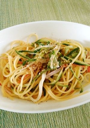 かにかまときゅうりのパスタ-レシピのメイン写真