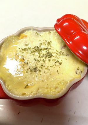 ポテトサラダリメイク　玉子蒸し-レシピのメイン写真