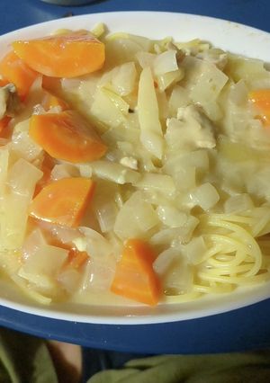 派生でクリームパスタ-レシピのメイン写真