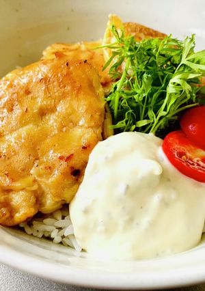 焼きチキン南蛮どんぶり-レシピのメイン写真