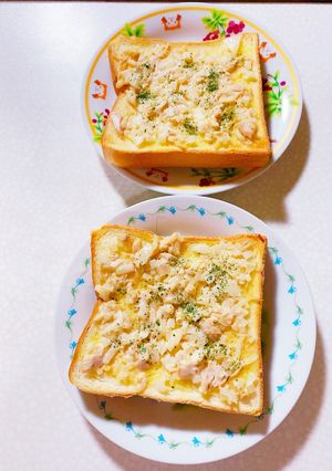ツナマヨと玉ねぎのトースト-レシピのメイン写真