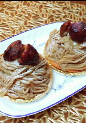 米粉モンブラン ダックワーズで-レシピのメイン写真