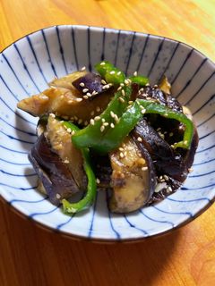ナスとピーマンの味噌炒め-レシピのメイン写真