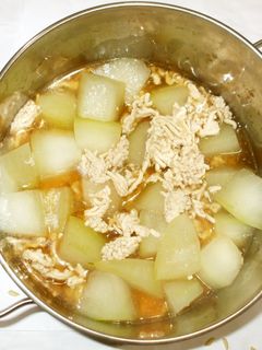 冬瓜と鶏肉の煮もの♪むくみやすい方に薬膳-レシピのメイン写真