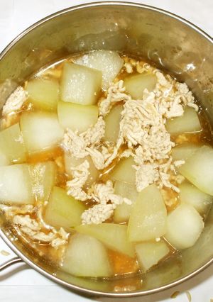 冬瓜と鶏肉の煮もの♪むくみやすい方に薬膳-レシピのメイン写真