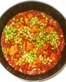 鶏肉と大豆のトマト煮♪むくみ下痢しやすい