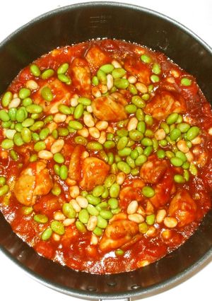 鶏肉と大豆のトマト煮♪むくみ下痢しやすい-レシピのメイン写真