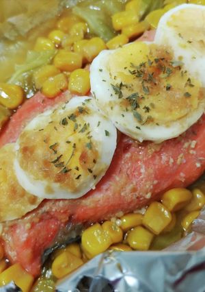 塩鮭の味噌バターホイル焼き-レシピのメイン写真