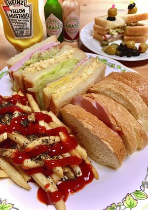 ハムと玉子のＷサンド-レシピのメイン写真